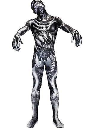 Костюм зентай вторая кожа morphsuits «друга шкіра» zentai дитячий зентай косплей скелет зомбі монстр