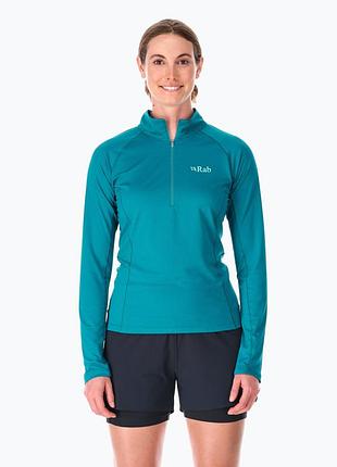 Лонгслив женский rab sonic ls zip ultramarine