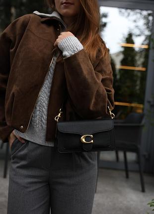 Сумка coach tabby shoulder bag 20 pewter/black 10