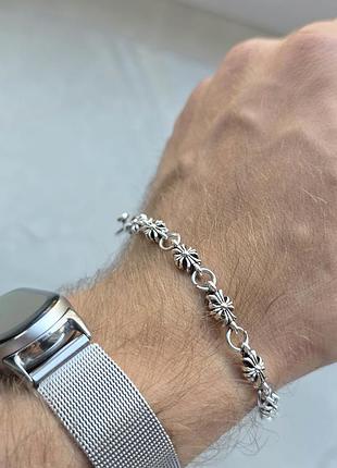 Браслет chrome hearts silver tiny e 6