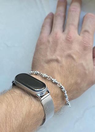 Браслет chrome hearts silver tiny e 4