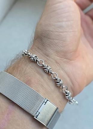 Браслет chrome hearts silver tiny e 5