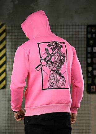 Мілітарі худі на флісі genesis ak47 pink пп8070