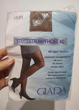 Підтримувальні колготки giada stützstrumpfhose 40 den (германія), розмір 40-42 (m/l), бронза