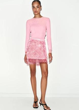 Спідниця zara паетка s 2