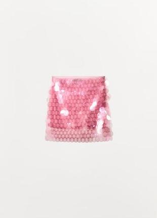 Спідниця zara паетка s 4