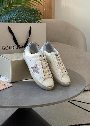 Golden goose super-star ltd with multicolor glitter star 2
