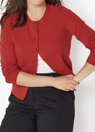 Стильний червоний кардиган h&m, m-s
