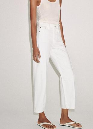 Джинси білі zara.
