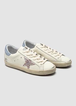 Golden goose super-star ltd with multicolor glitter star 3