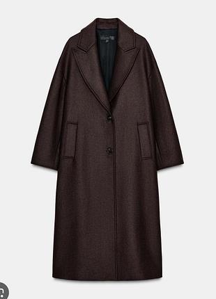 Пальто шерстяне пальто zara 2