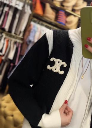 Тепла кофта zip celine 2