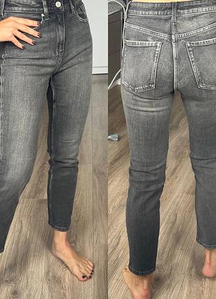 Графитовые джинсы relaxed skinny