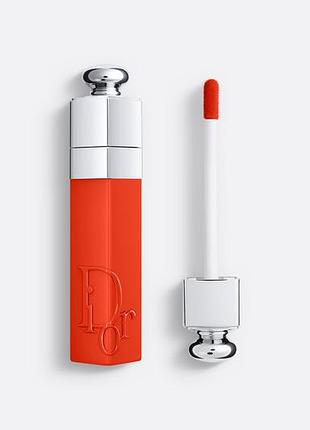 Тінт для губ dior addict lip tint  641 natural red tangerine