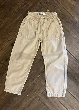 Штани льон zara 2