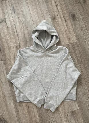 Худі жіноче bershka сіре тепле