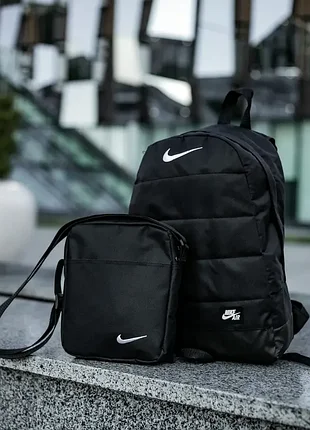 Комплект рюкзак портфель шкільний спортивний nike + сумка найк барсетка у комплекті