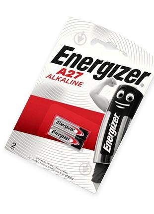 Батарейка "а 27" щелочная 12v микропальчик energizer блистер (в брелок сигналки) 2шт