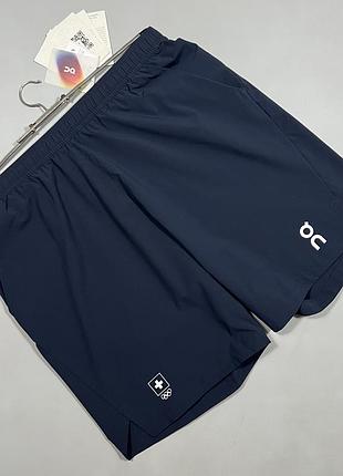 Чоловічі шорти on running men's swiss olympic trek shorts (navy) розмір l