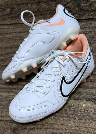 Дитячі футбольні бутси nike jr tiempo legend 9 club fg/mg розмір 32 (20.5 см стілька) найк оригінал копи фірмова колекція motivation pack футбол сокер