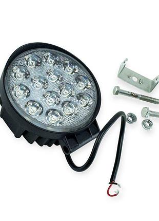 Фара додаткова led кругла 110х55 (дм, ш) 42w ближнє світло 3535 megalight