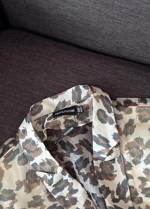 Блуза в леопардовий принт prettylittlething 5