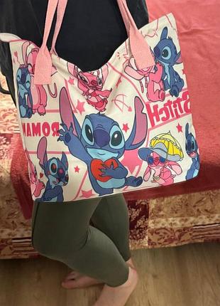 Сумка шопер / сумка тоут/ disney стіч