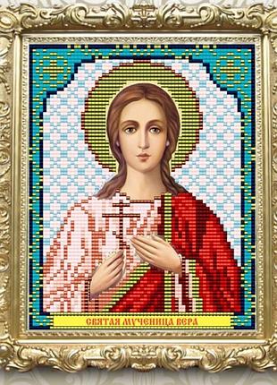 Схема для вышивки бисером иконы. святой вера
