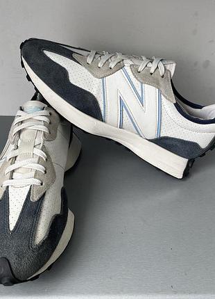 Кросівки new balance 327 white/blue ms327nf оригінал розмір 45,5