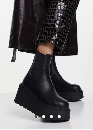 Червики челсі на платформі asos 36