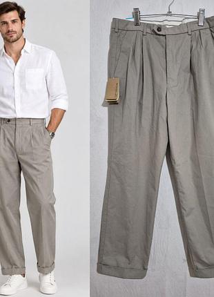 Базовые котоновые брюки смарт чино marks&spencer