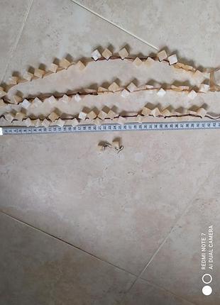 Набор два ожерелья+ серьги 2