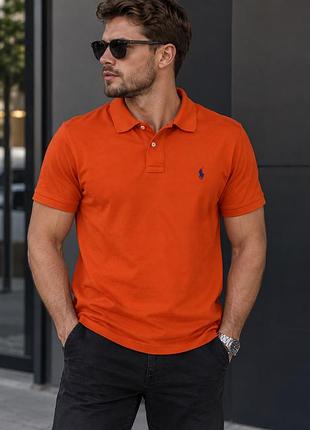 Оригінальне яскраве поло polo ralph lauren custom slim fit