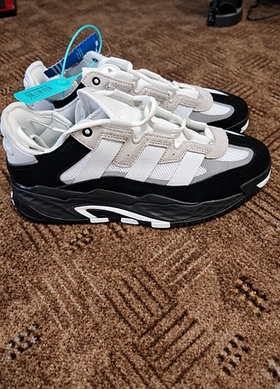 Оригинальные кроссовки adidas originals niteball white black 🤍🖤