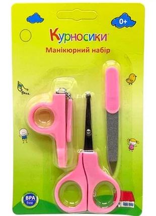Детский маникюрный набор курносики 7080 роз (8850217570801)