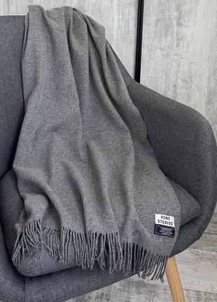 Великий вовняний шарф палантин вовна acne studios большой шерстяной шарф 100% шерсть