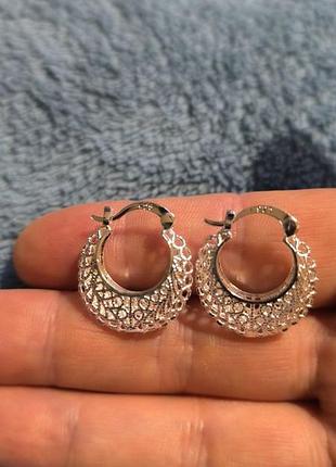 Серебряные серьги 925проба