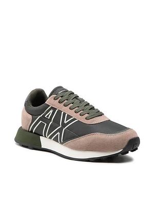 Чоловічі кросівки armani exchange, розмір 44 армані нові беж зелені бежеві світло коричневі мужские кроссовки