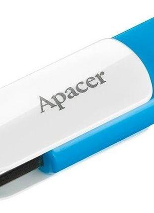 Накопичувач apacer ah357 32gb usb 3.2 gen 1 (ap32gah357u-1) blue/white білий