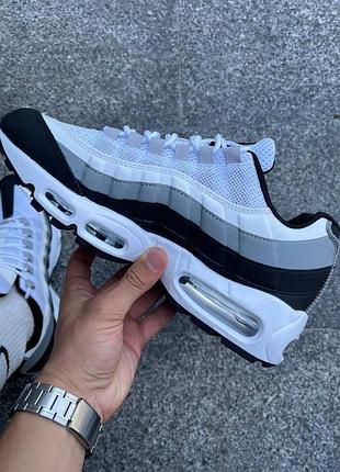 Кроссовки nike air max 95 white&amp;black 4