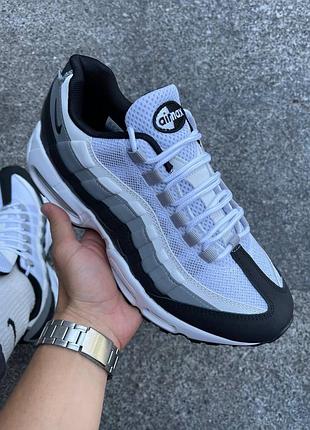 Кроссовки nike air max 95 white&amp;black 6