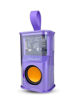 Акустична система колонка bluetooth peterhot a36s aa фіолетовий