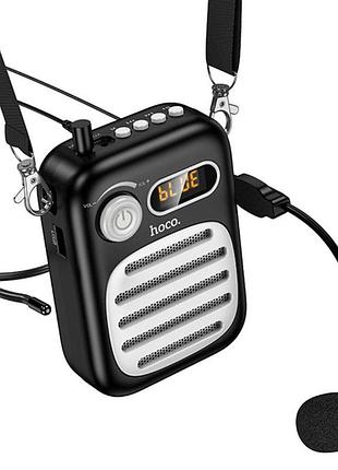Портативна колонка з гарнітурою hoco l23 (l) 1200 mah 5 w чорний