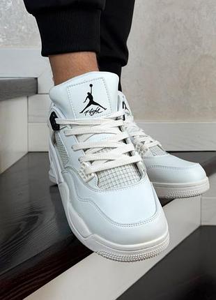 Air jordan retro 4 белых 4