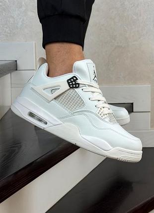 Air jordan retro 4 белых 3