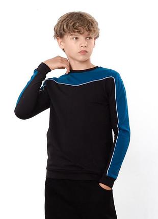 Кофта джемпер демісезонний для хлопчика, двонитка, 128см, 134см, 140см, 146см, 152см, 158см, 164см, 170см
