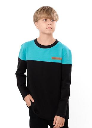 Кофта джемпер для хлопчика, дитяча та підліткова, двонитка, от 122см до 170см