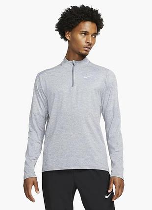 Чоловіча легка спортивна кофта для бігу та тренувань nike running dri fit оригінал біговий тренувальний лонгслів найк драй фіт