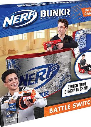 Надувное кресло и подставка, бункеры нерф nerf bunkr battle switch