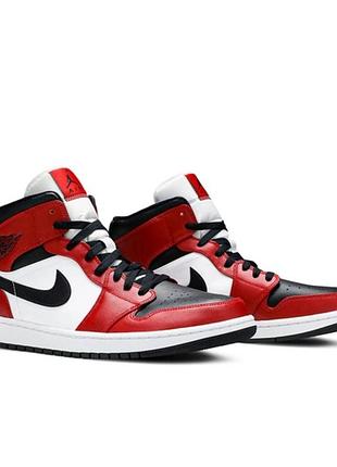 Air jordan 1 mid white/red
